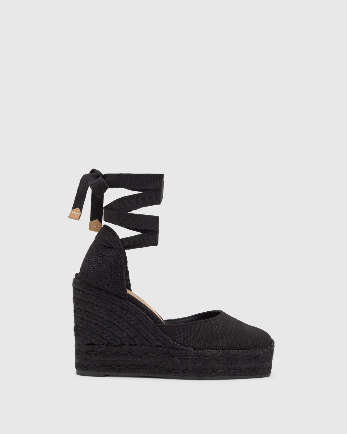 Castaner Carina C/8ED/001 espadrilles zwart katoen 11 cm