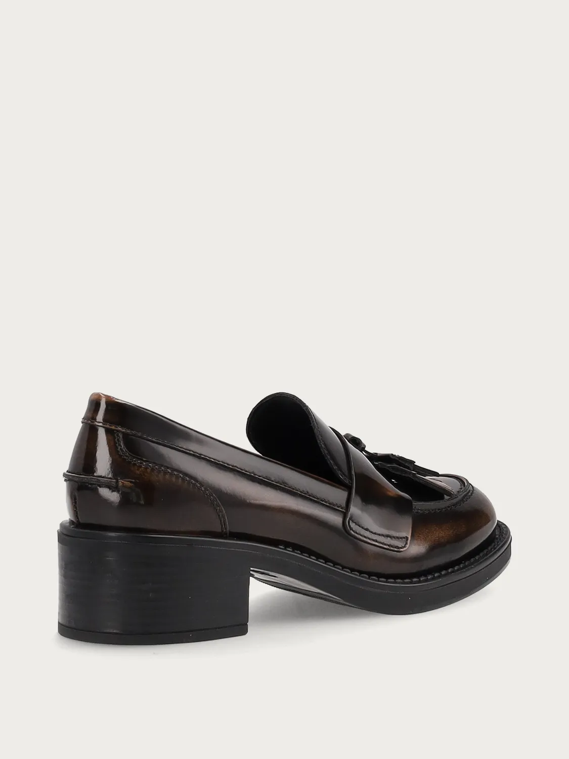 Frau Verona loafers bruin leer hak