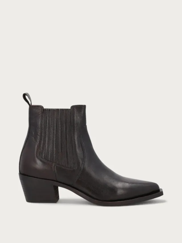 Frau FX dames texan boots bruin leer