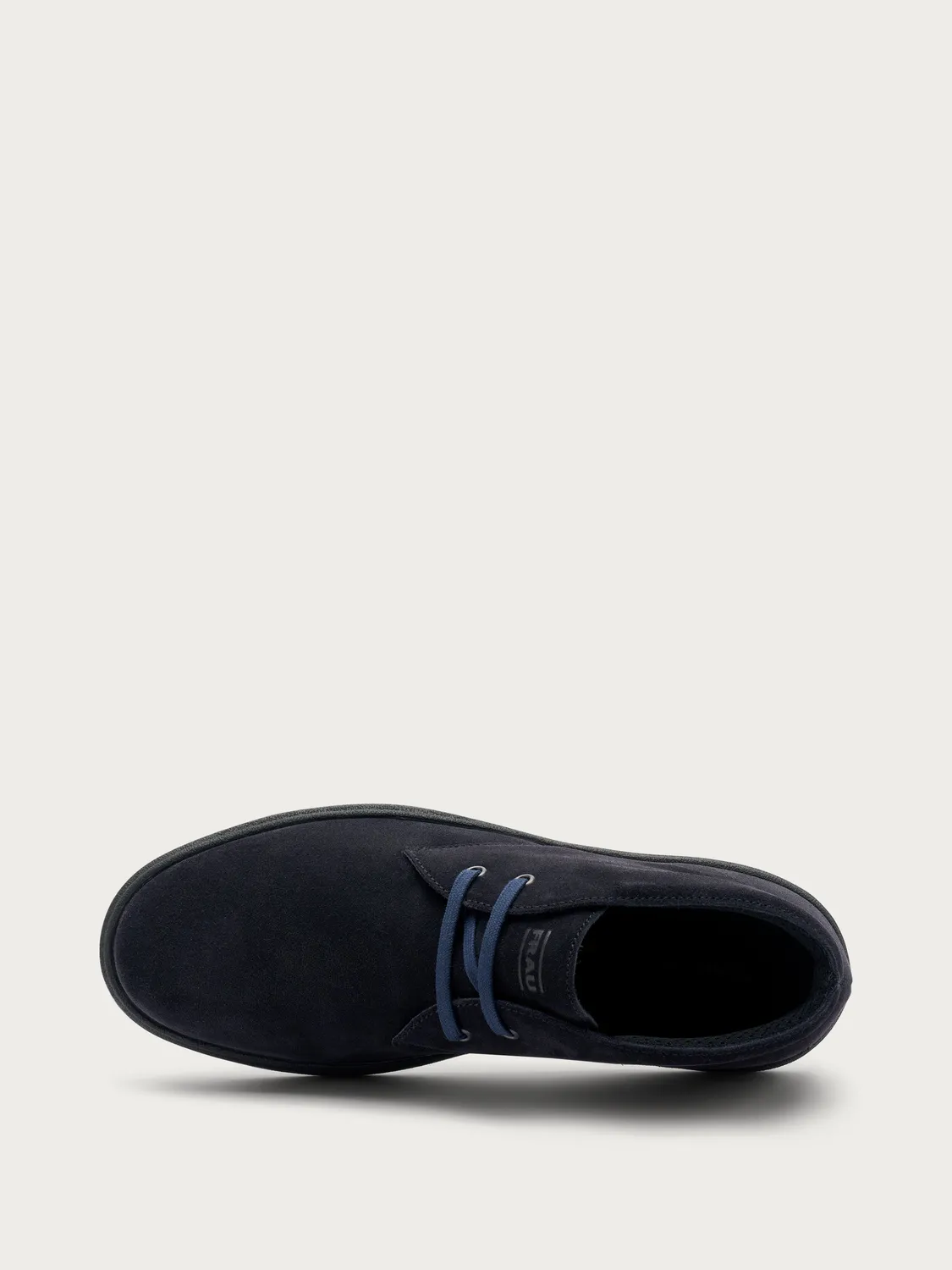 Frau Verona blauwe suède veterboots heren