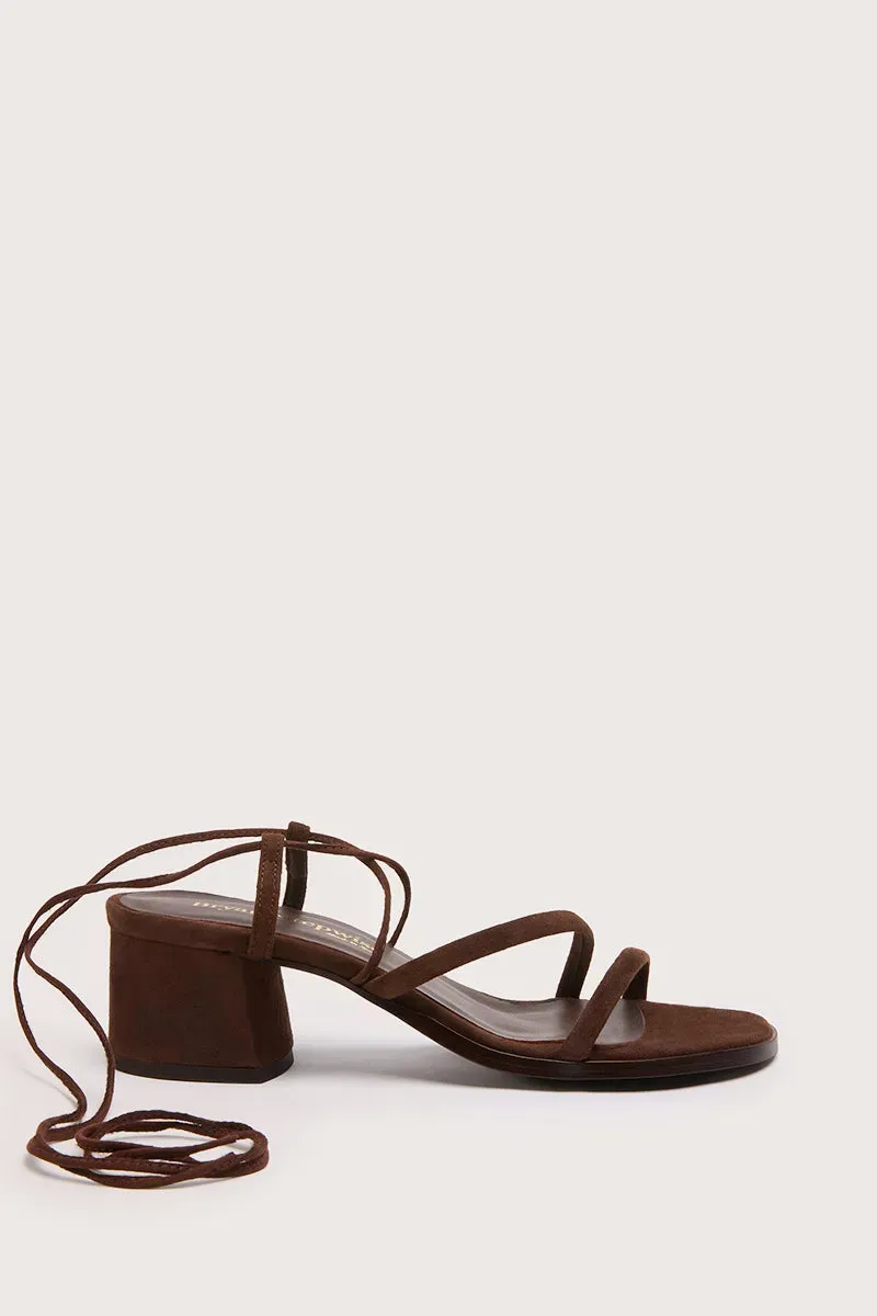 Bryan Stepwise Grecia Mocha sandalen enkelband leer
