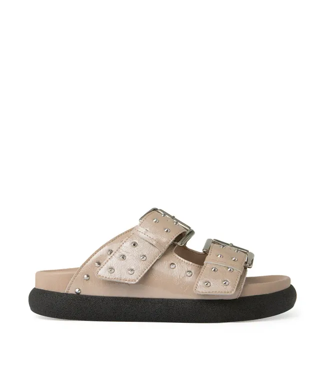 Finsbury Gaia sandalen beige dames leer