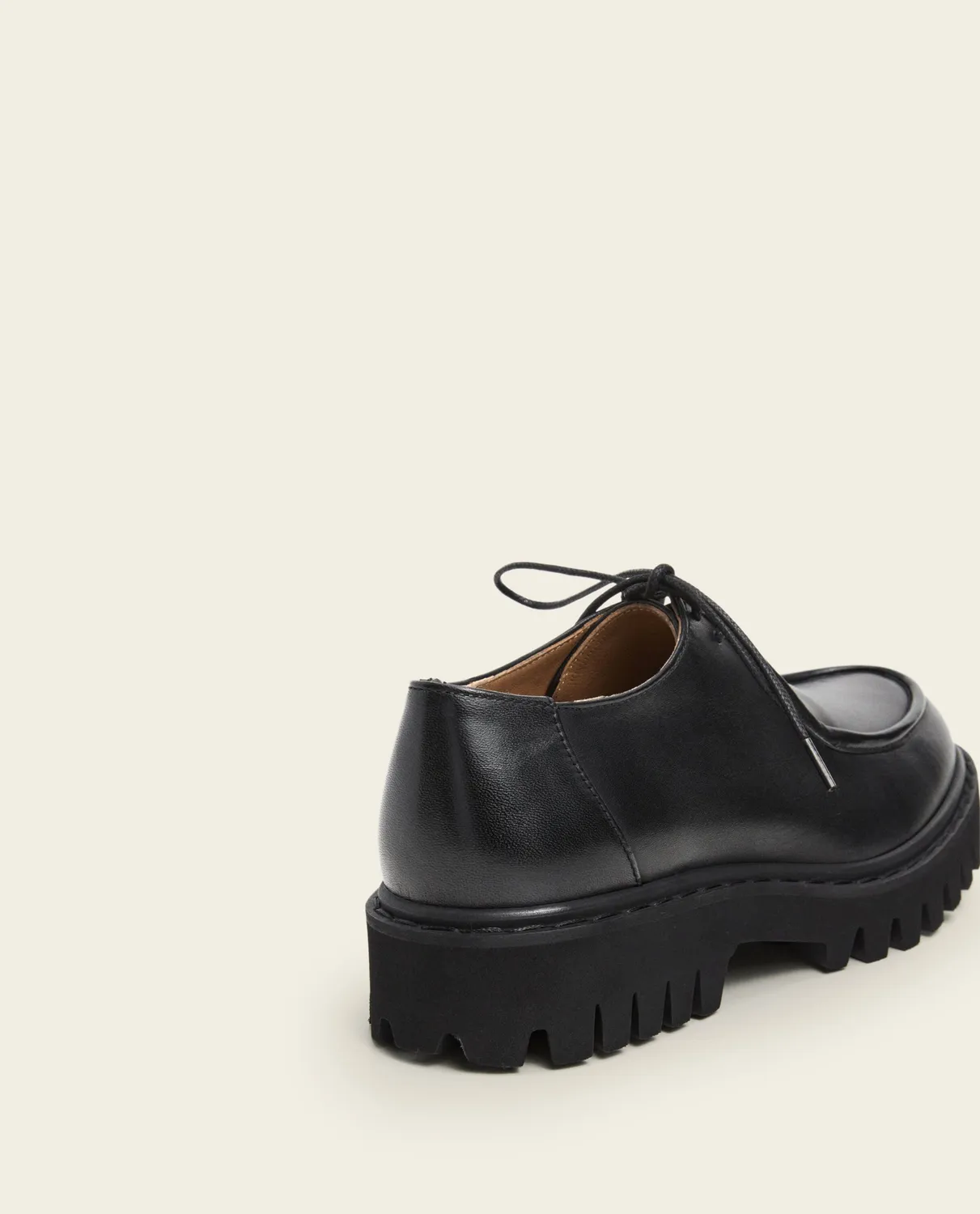 Flattered Marlon loafers zwart leer rubberen zool