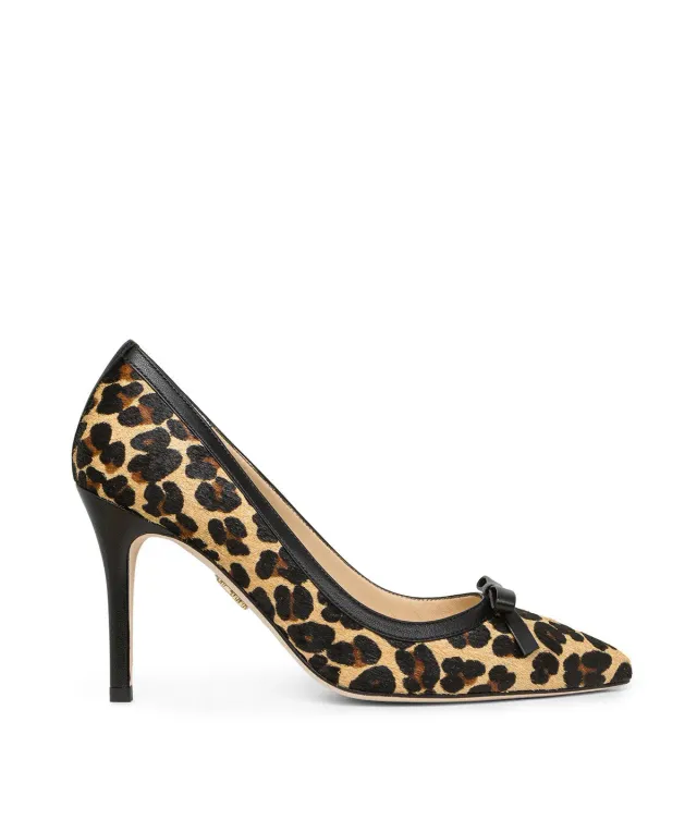 Finsbury Adyson pumps luipaard leer beige
