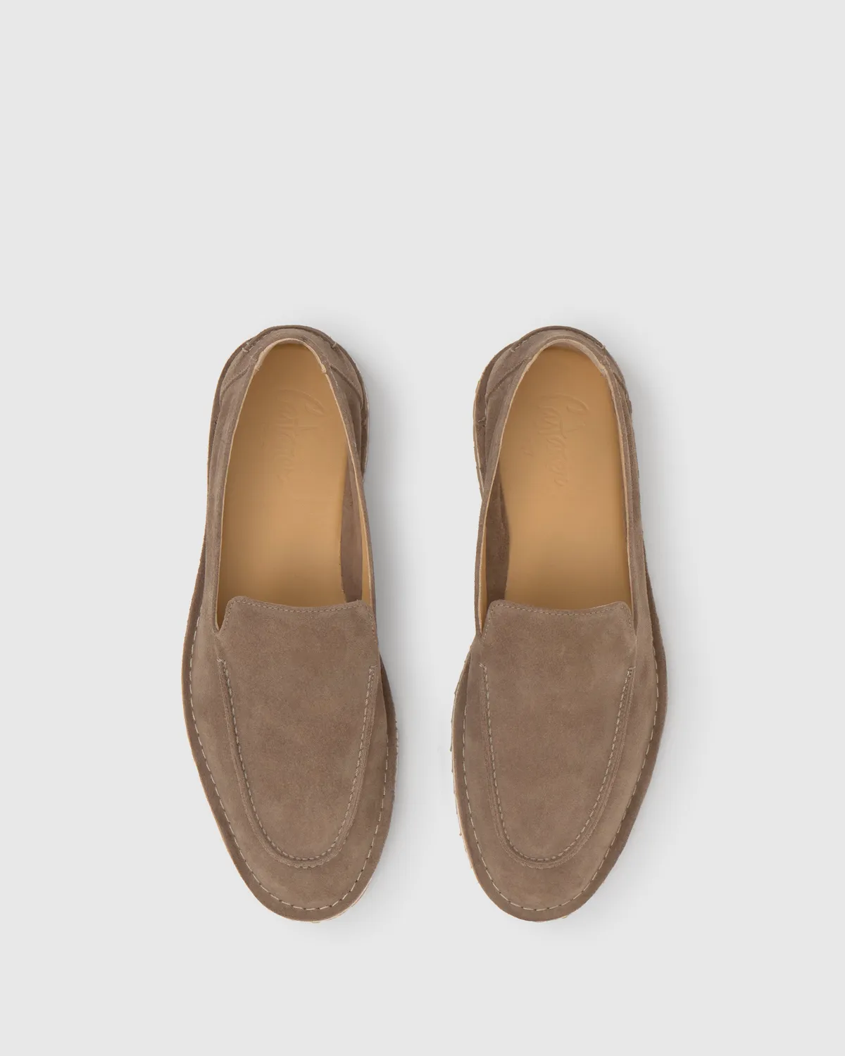 Castaner Litos 186 loafers topo suède jute profiel