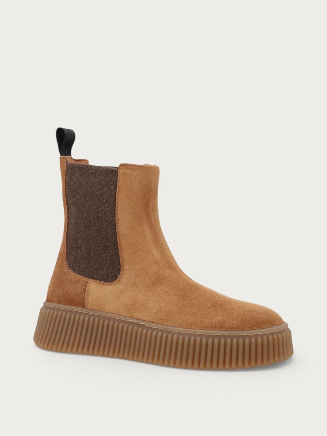 Frau Verona suède Beatle boots dames lichtbruin