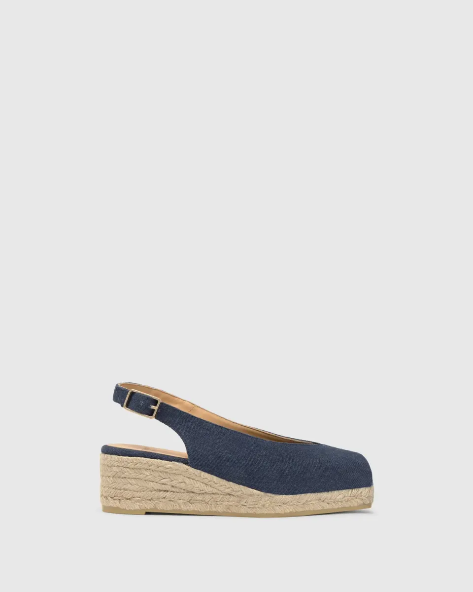 Castaner DOSALIA/3/002 espadrilles blauw peep-toe 5cm
