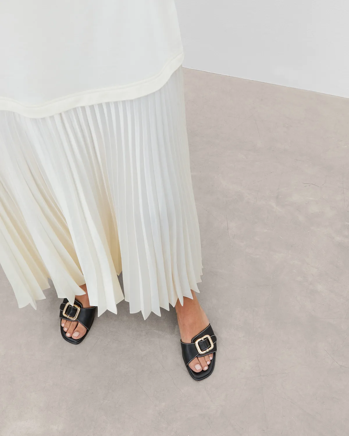 Flattered Mimi sandalen zwart leer