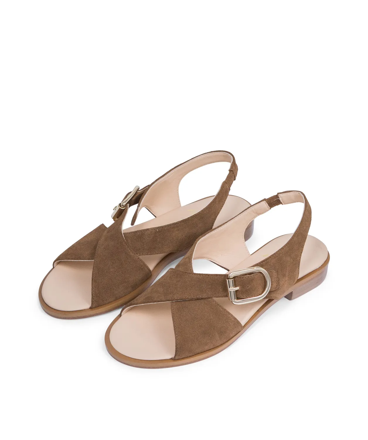 Finsbury Colette Hazelnut sandalen lichtbruin leer