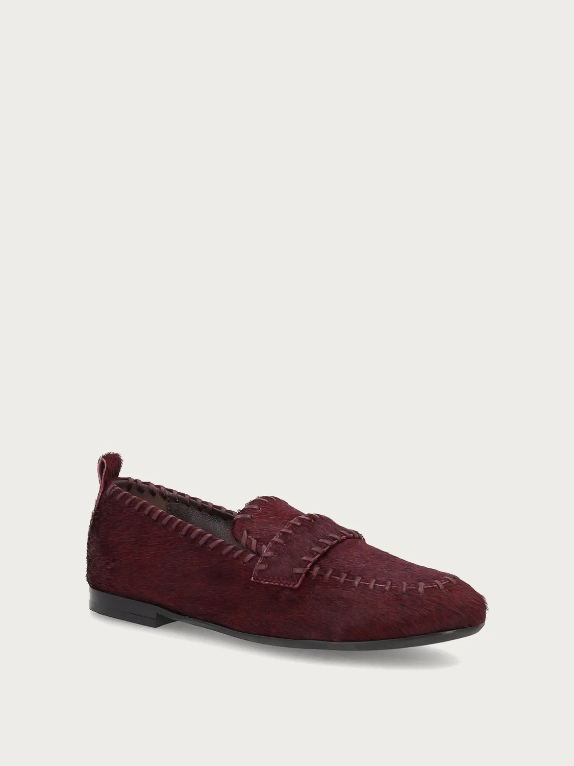 Frau Verona loafers bordeaux pony-effect dames