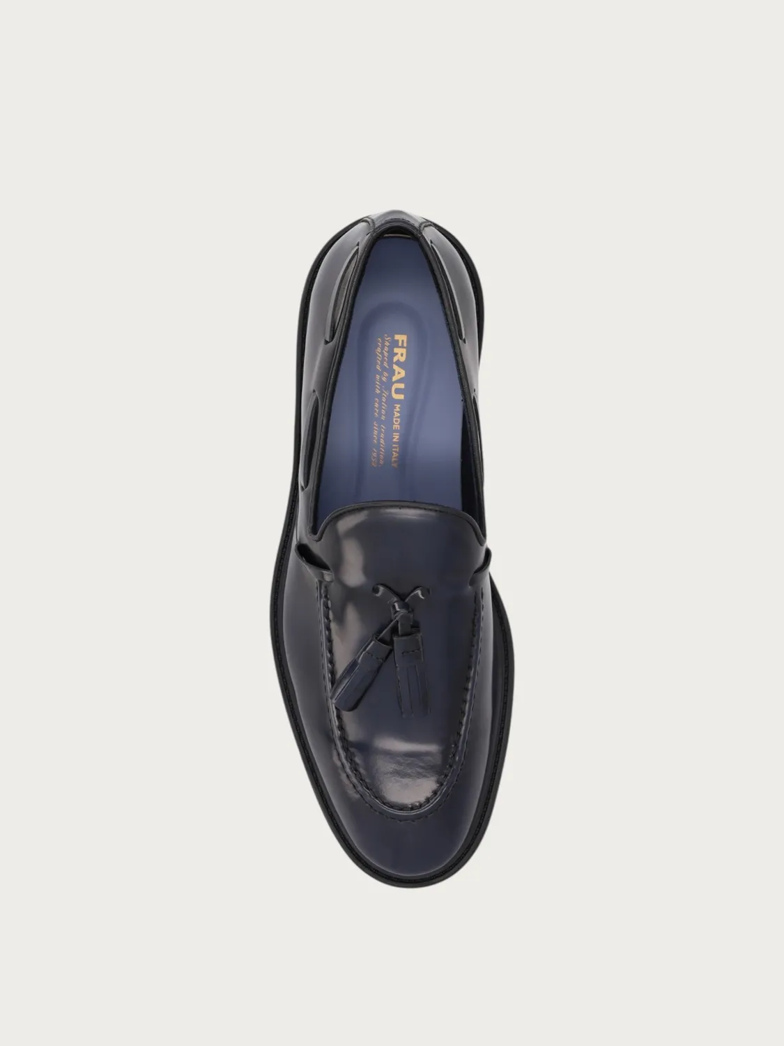 Frau Signature loafers met kwastjes blauw leer
