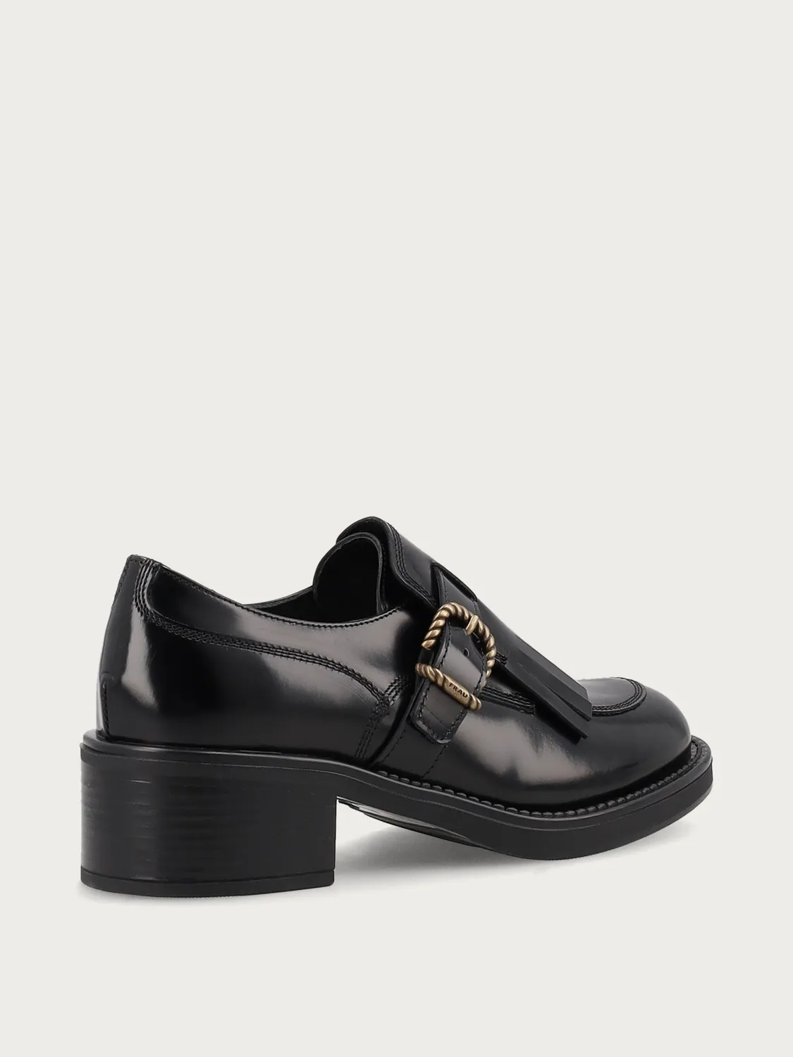 Frau Verona leren loafers dames zwart met hak