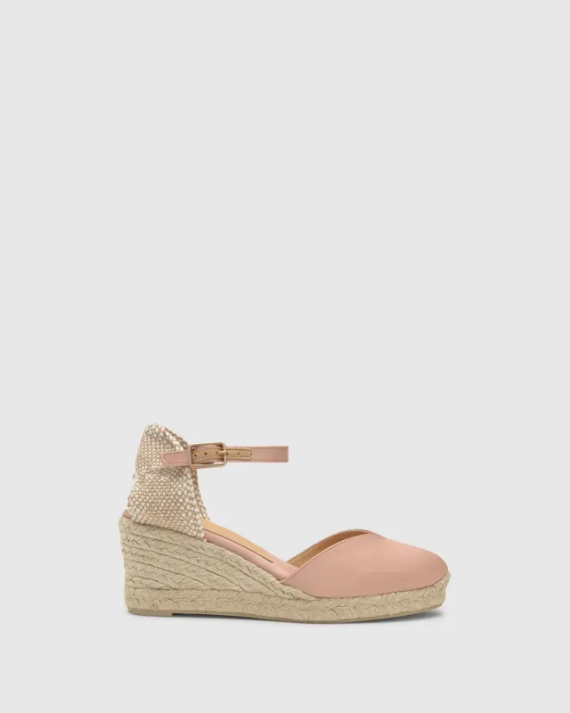 Castaner Chiarita 6 006 espadrille nude satijn