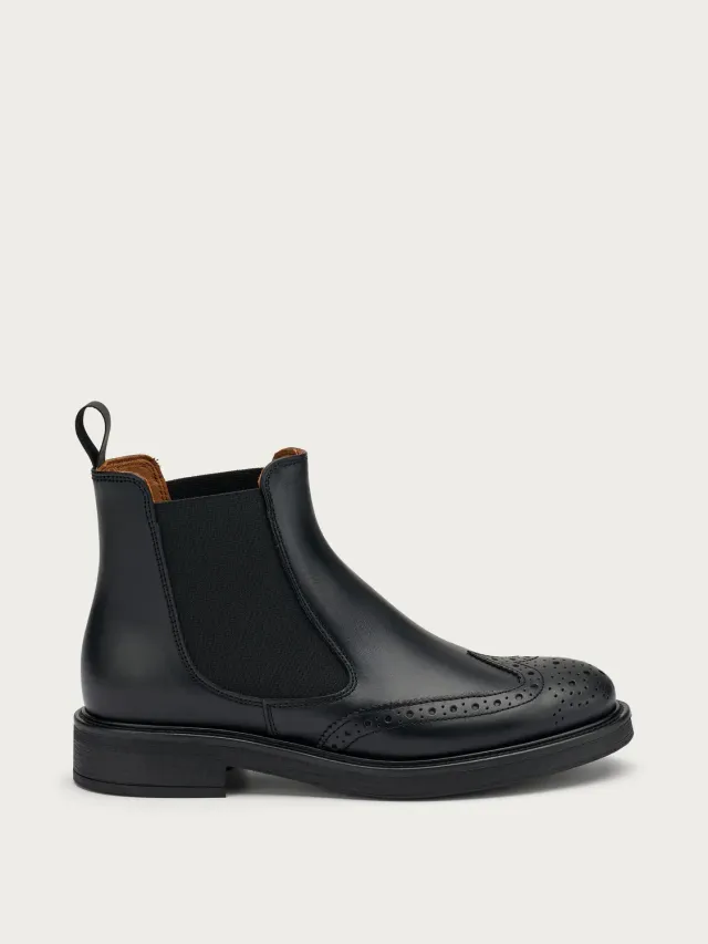 Frau Verona leren chelsea boots dames bruin