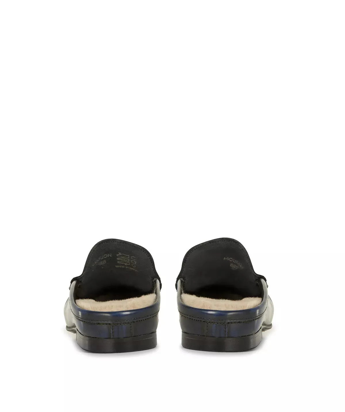 Finsbury Marion loafer blauw leer dames muil