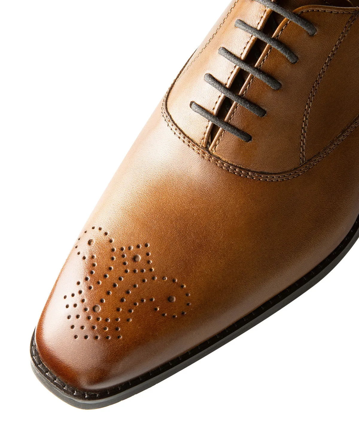Finsbury Jersey oxfords bruin patina rubber zool