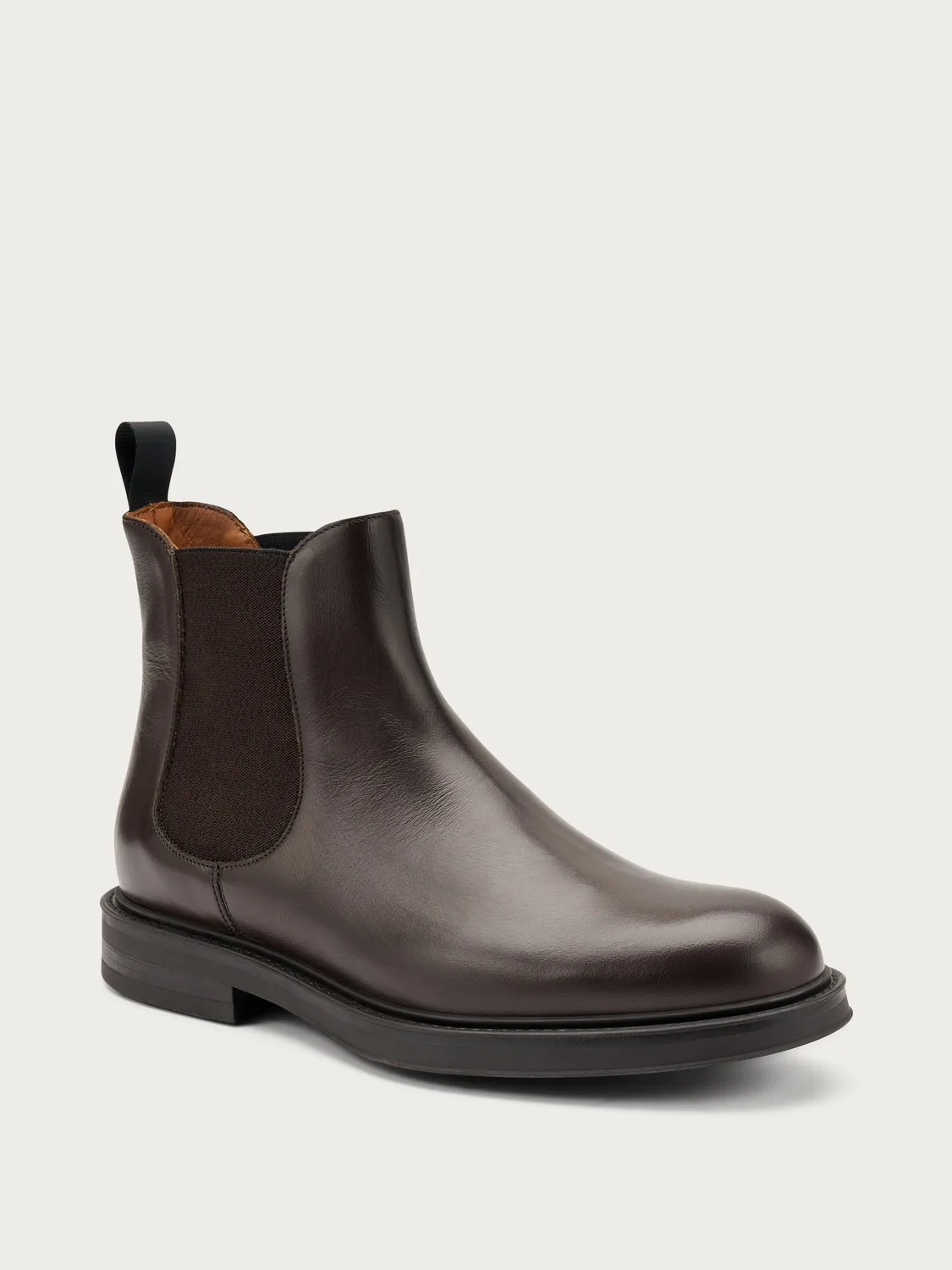 Frau Verona donkerbruine leren chelsea boots heren
