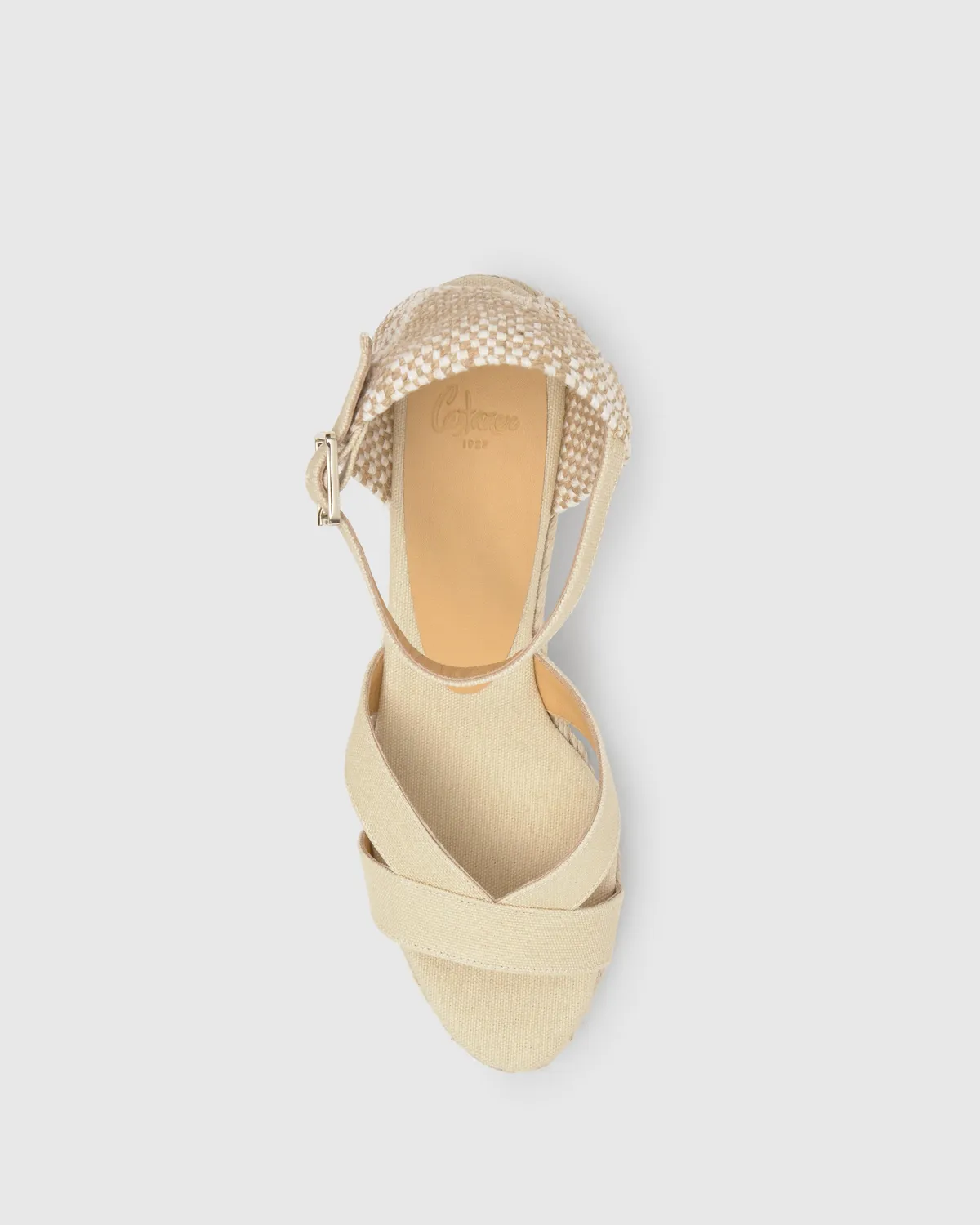 Castaner Bruna 6 001 sandalen ivory katoen
