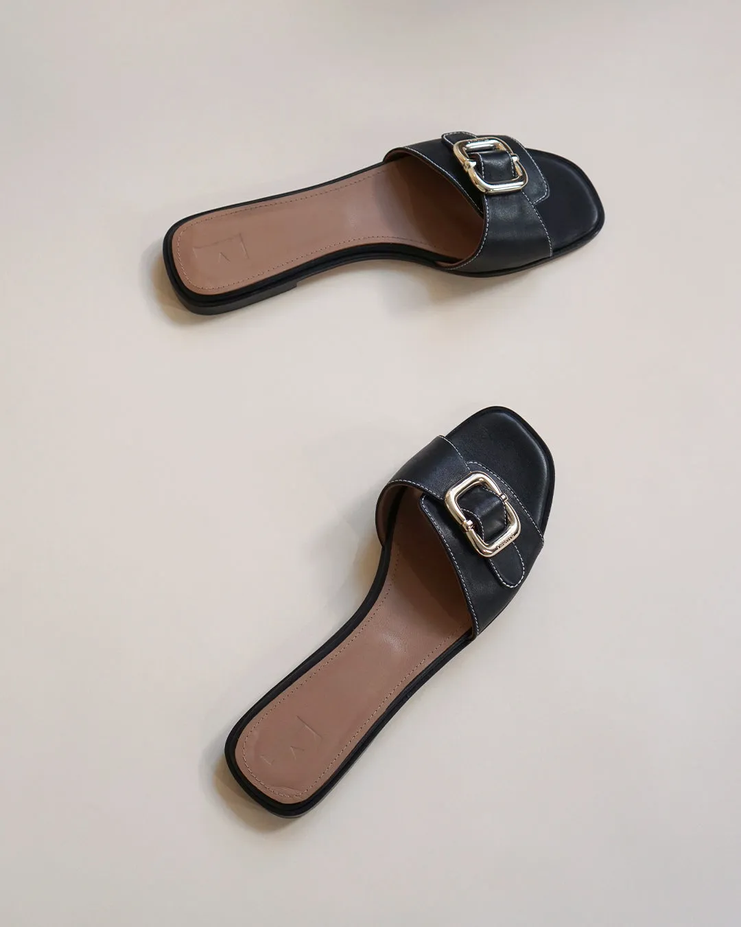 Flattered Mimi sandalen zwart leer