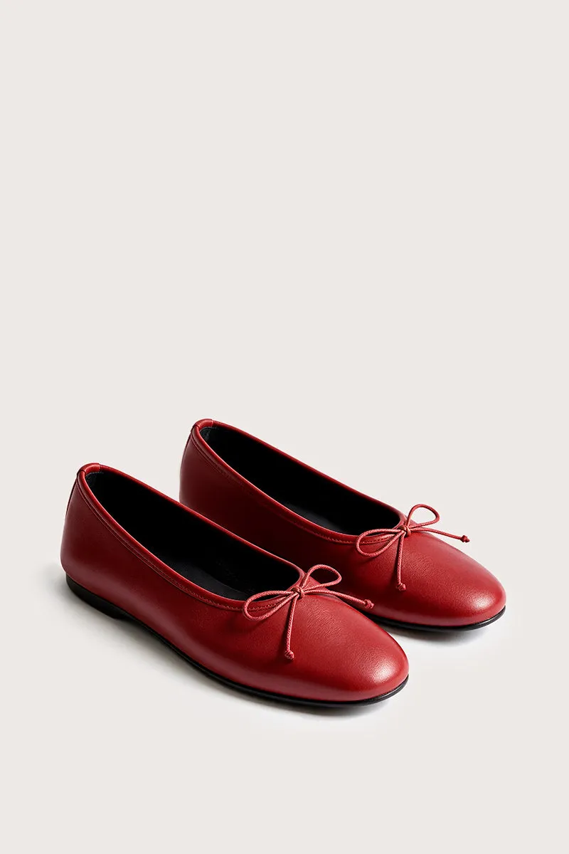 Bryan Stepwise Alessia ballerina's flat red leer