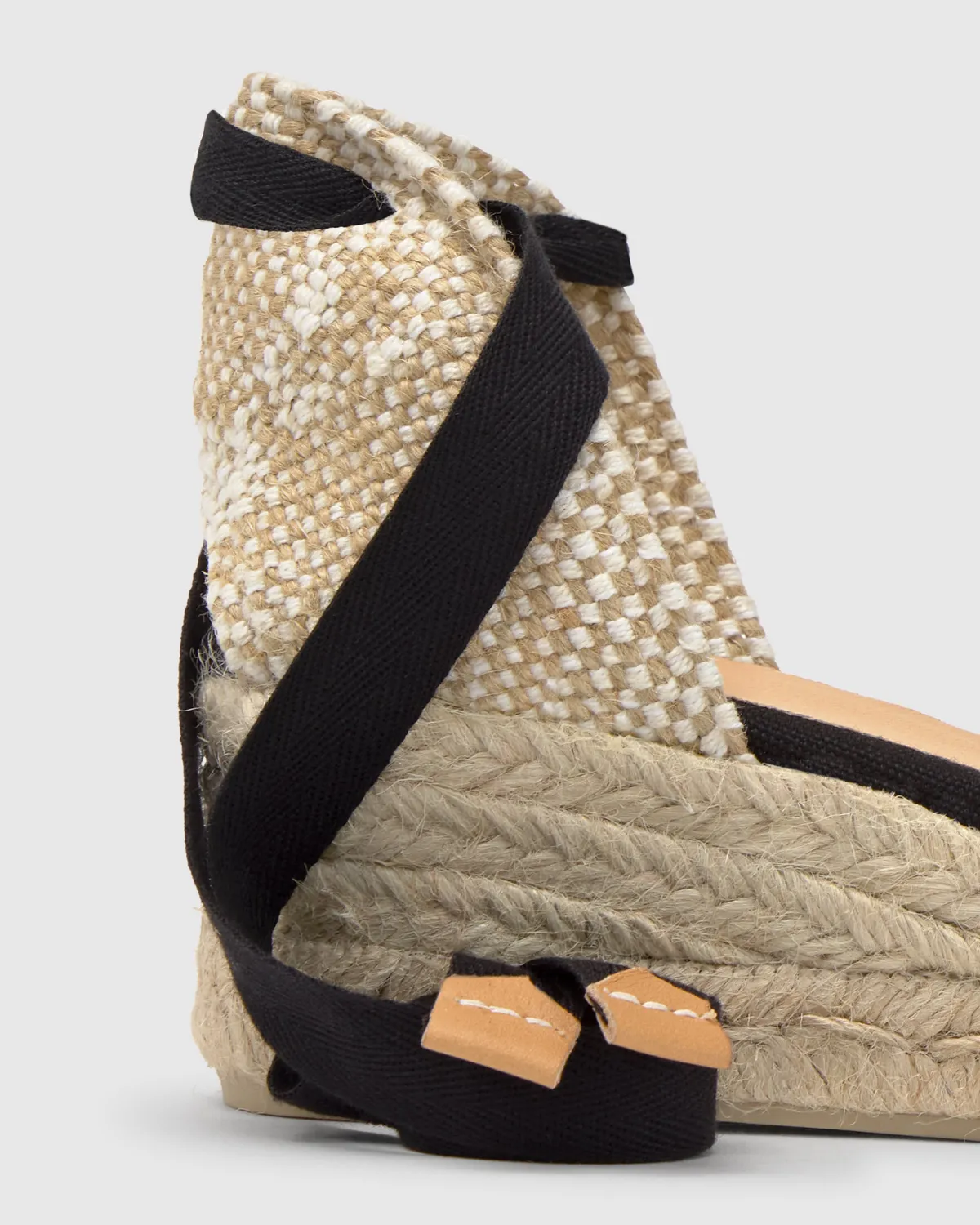 Castaner Carina 3/001 espadrilles zwart canvas 5 cm
