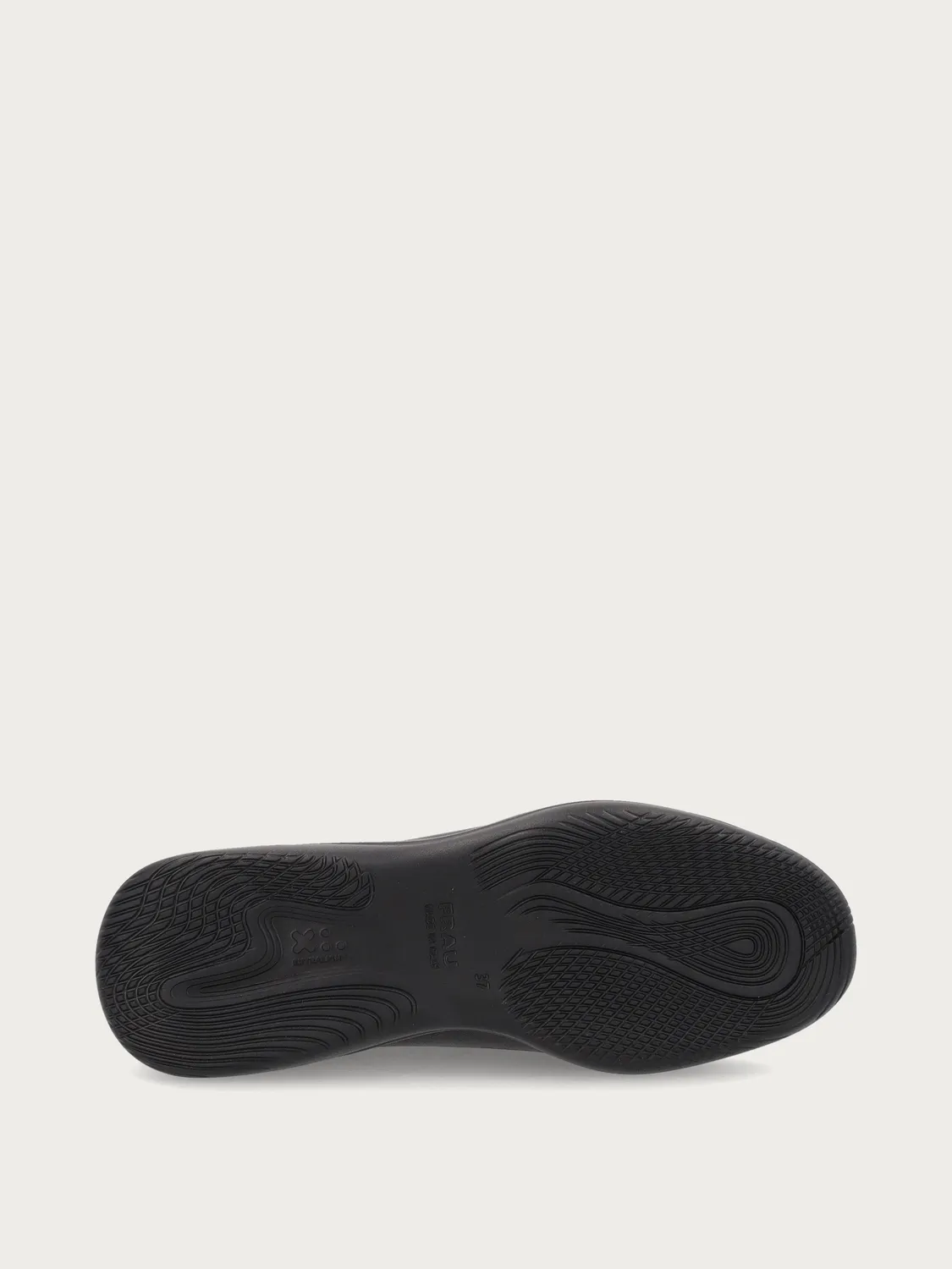 Frau Comfort Tech sneakers zwart leer demping