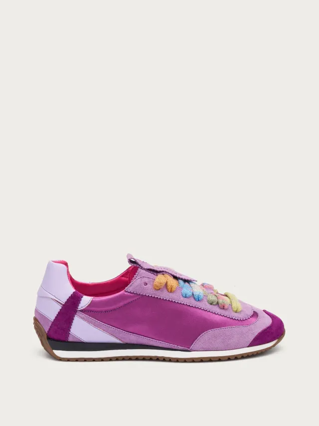 Frau Cromier Kaleido Craft sneakers satijn suède
