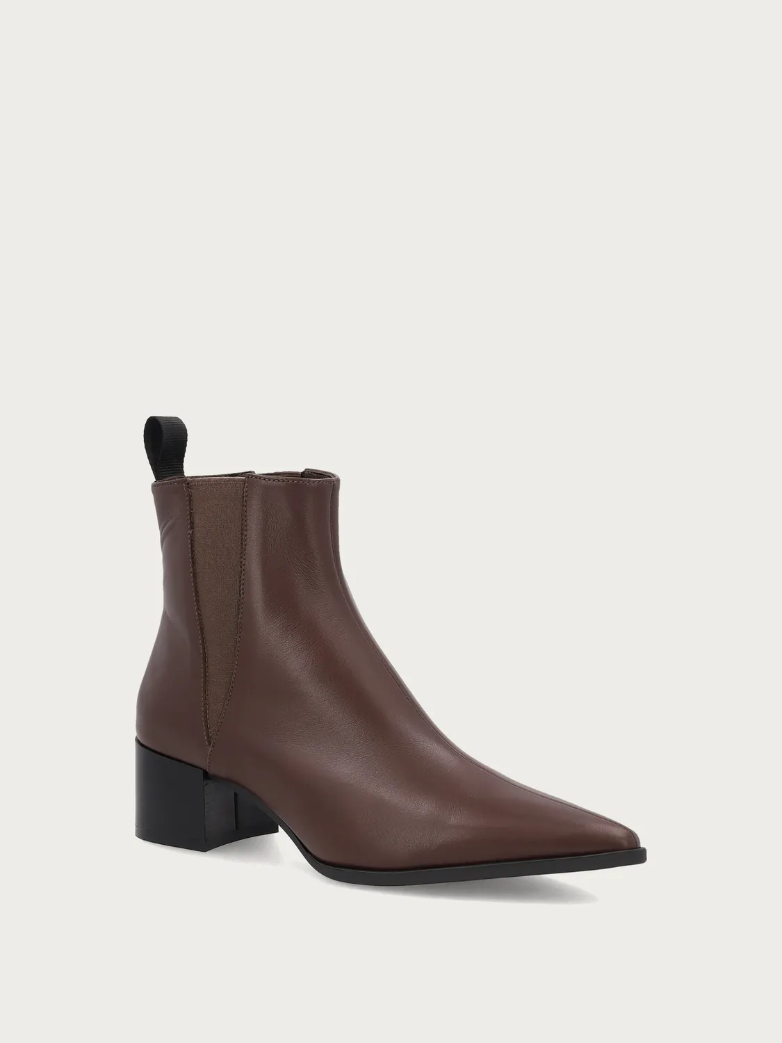 Frau Verona dames beatle boots bruin leer hak