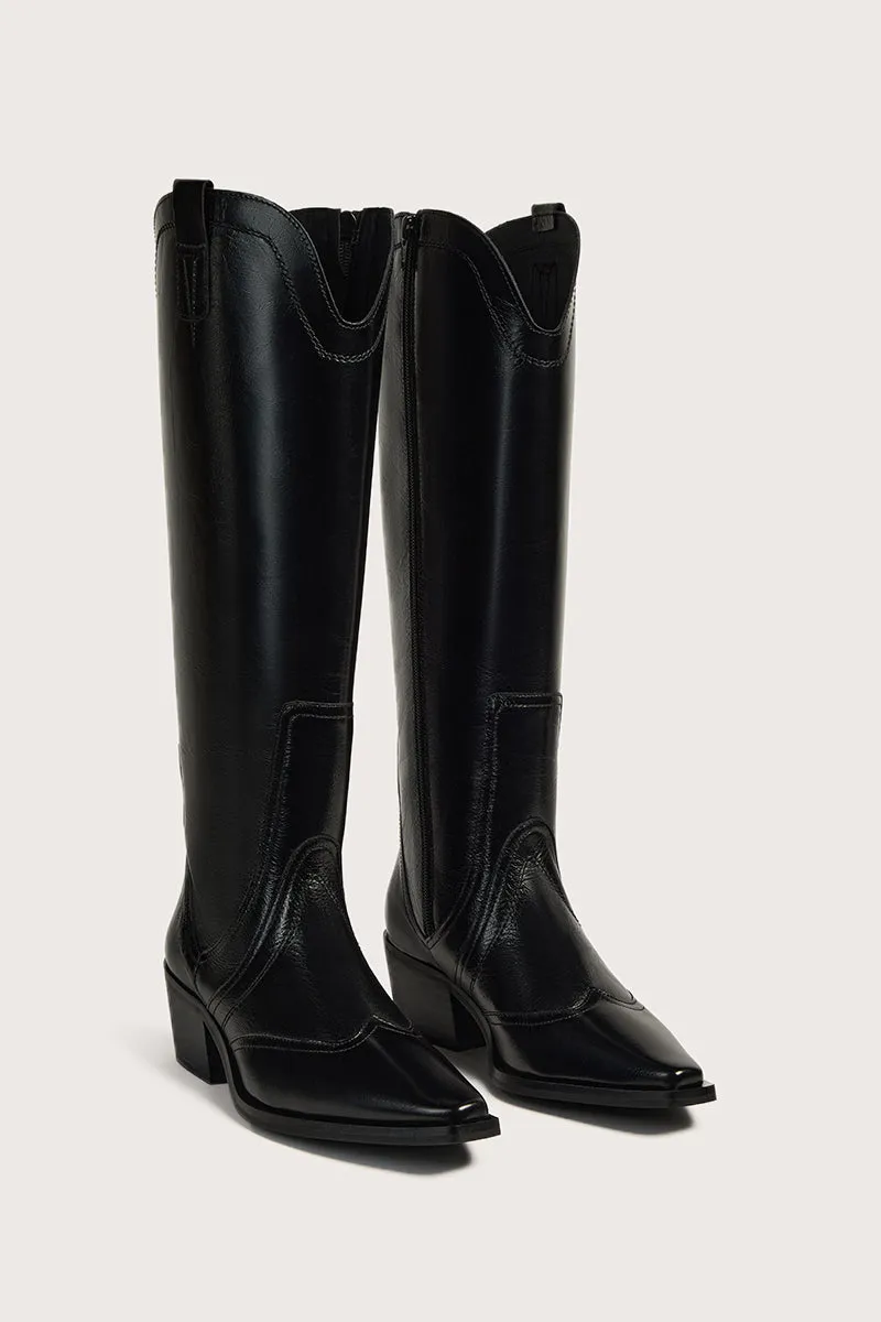 Bryan Stepwise Terra Manuela cowboylaarzen zwart leer
