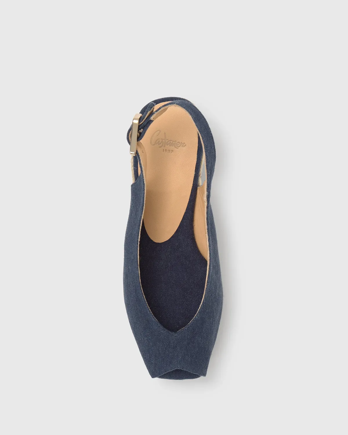 Castaner DOSALIA/3/002 espadrilles blauw peep-toe 5cm