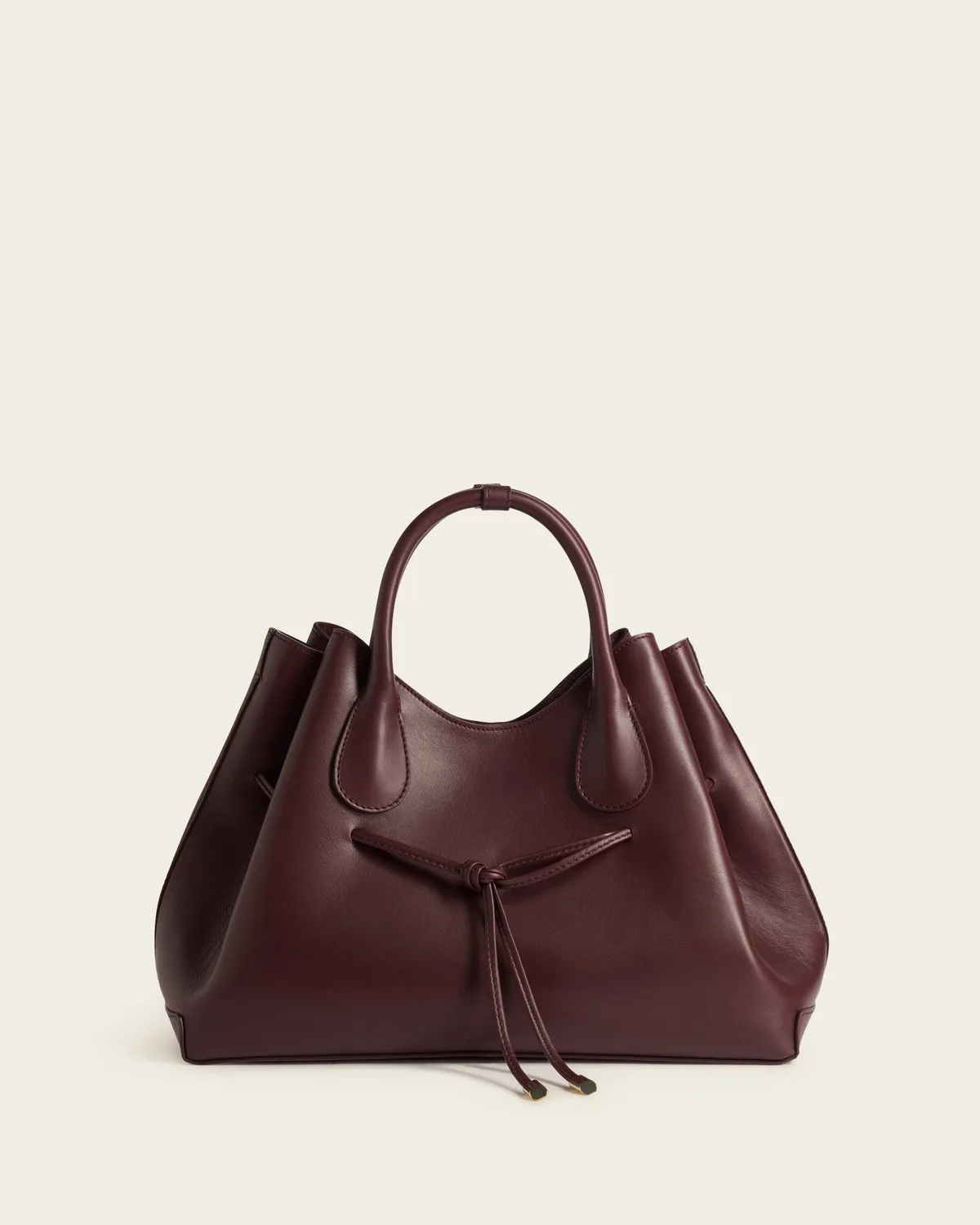 Flattered Maris tote bag bordeaux leer