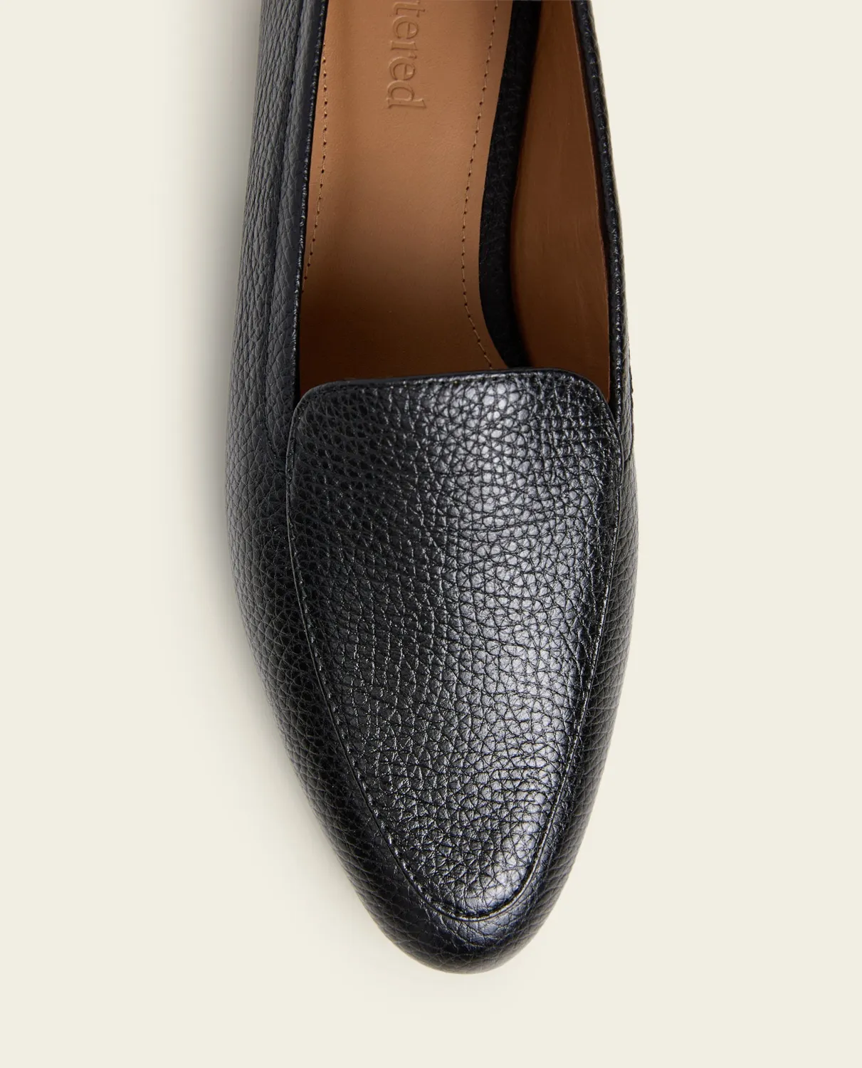 Flattered Cajsa loafers zwart nerfleer lage hak