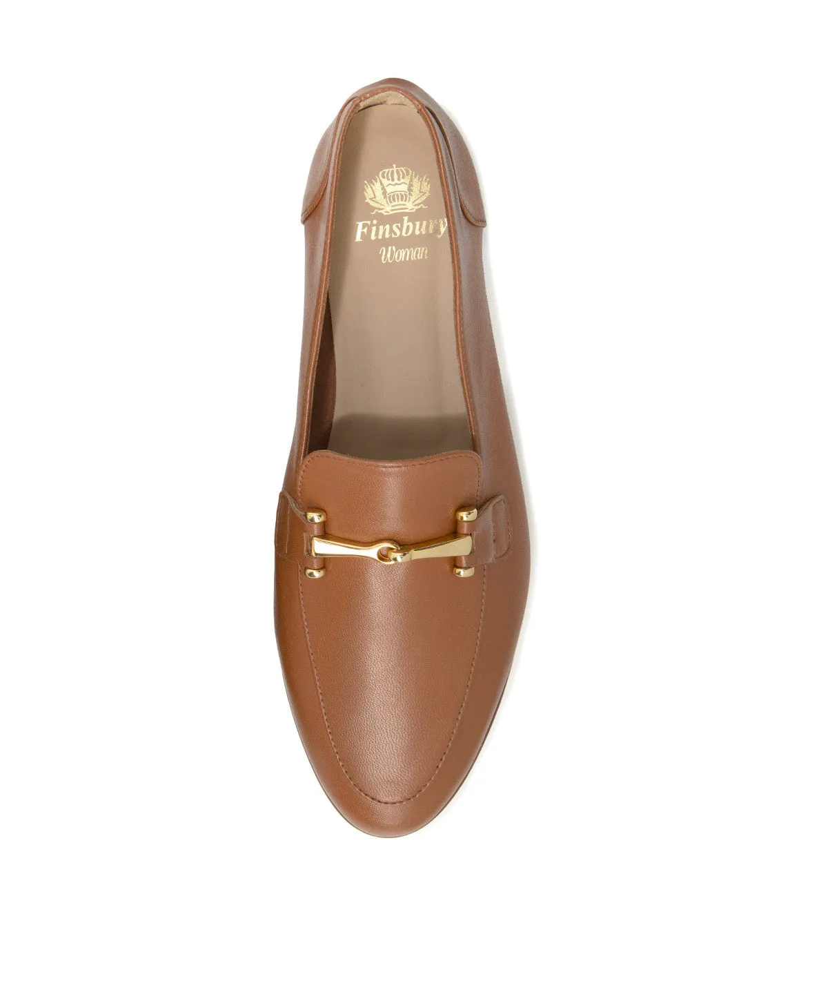 Finsbury Amelie loafers cognac leer dames bit