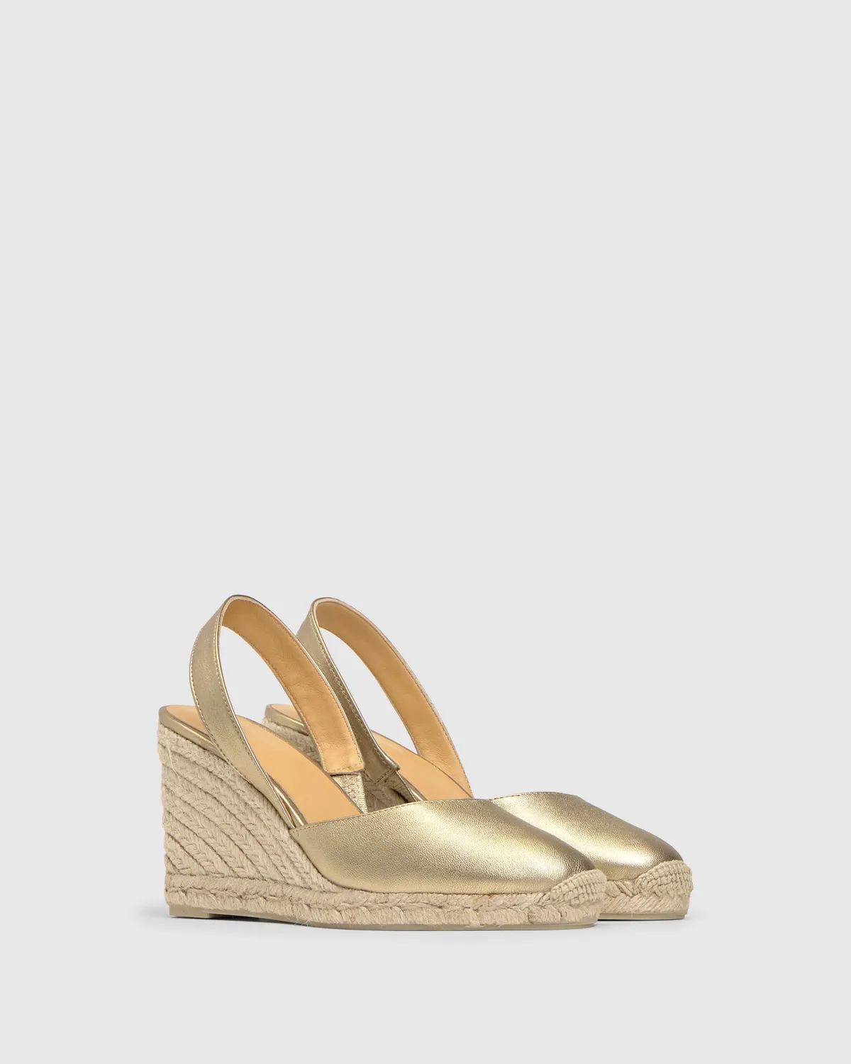 Castaner Carissa 8/118 espadrilles goud metallic leer