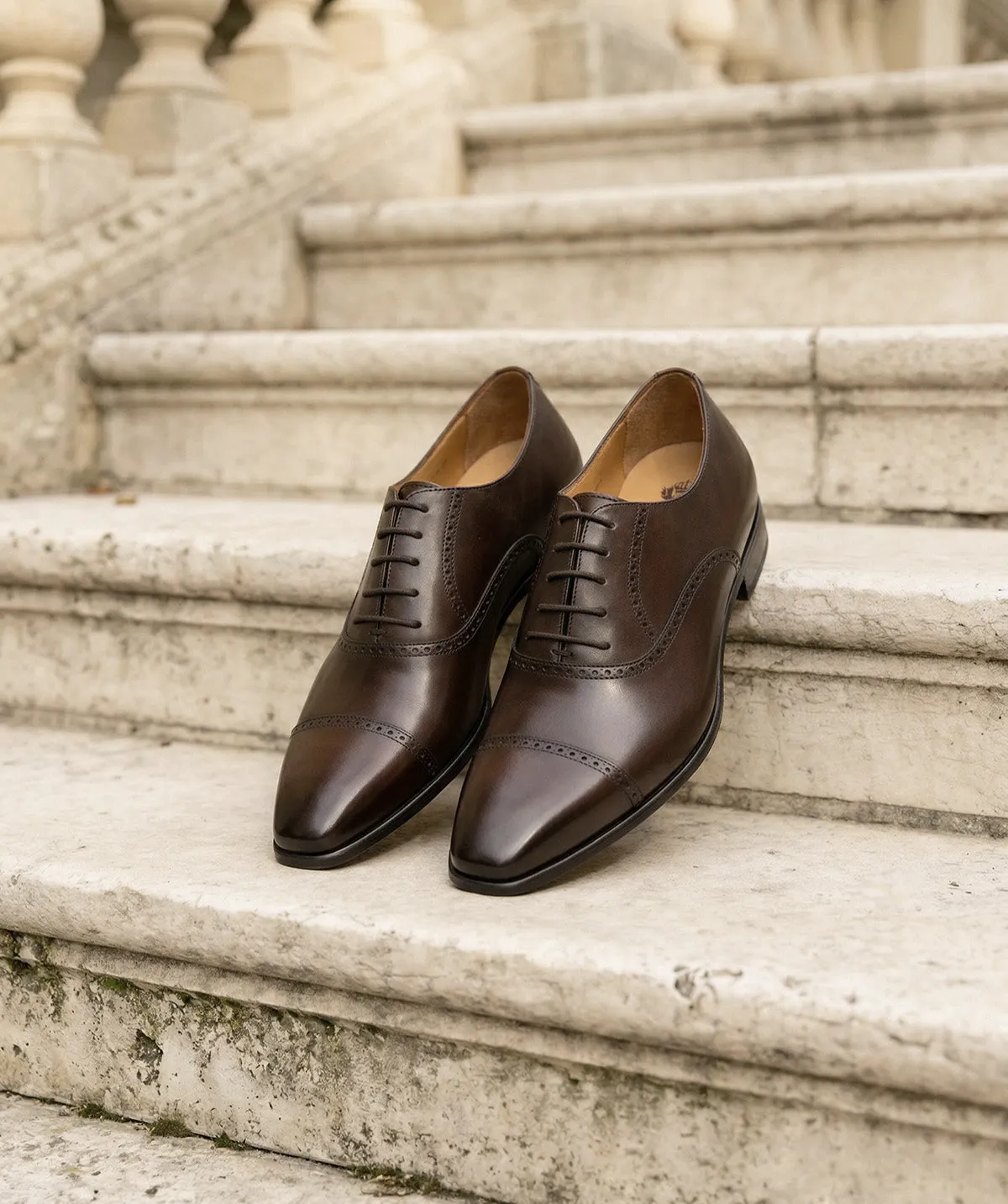 Finsbury Pharel Oxford bruin nette schoen boxcalf