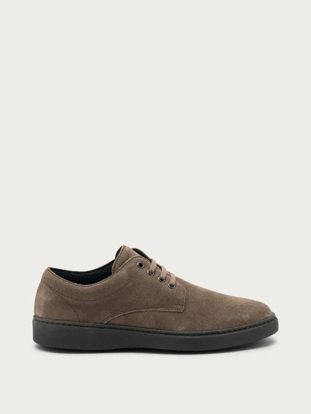 Frau Verona Derby veterschoenen grijs suede heren