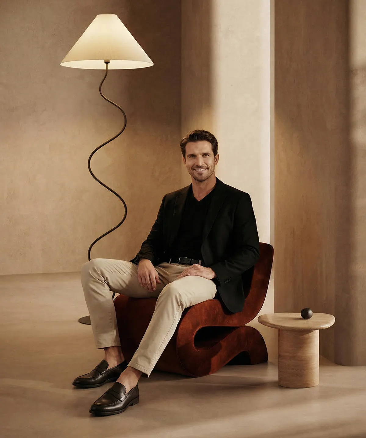 Finsbury Oscar loafer zwart gepolijst leer