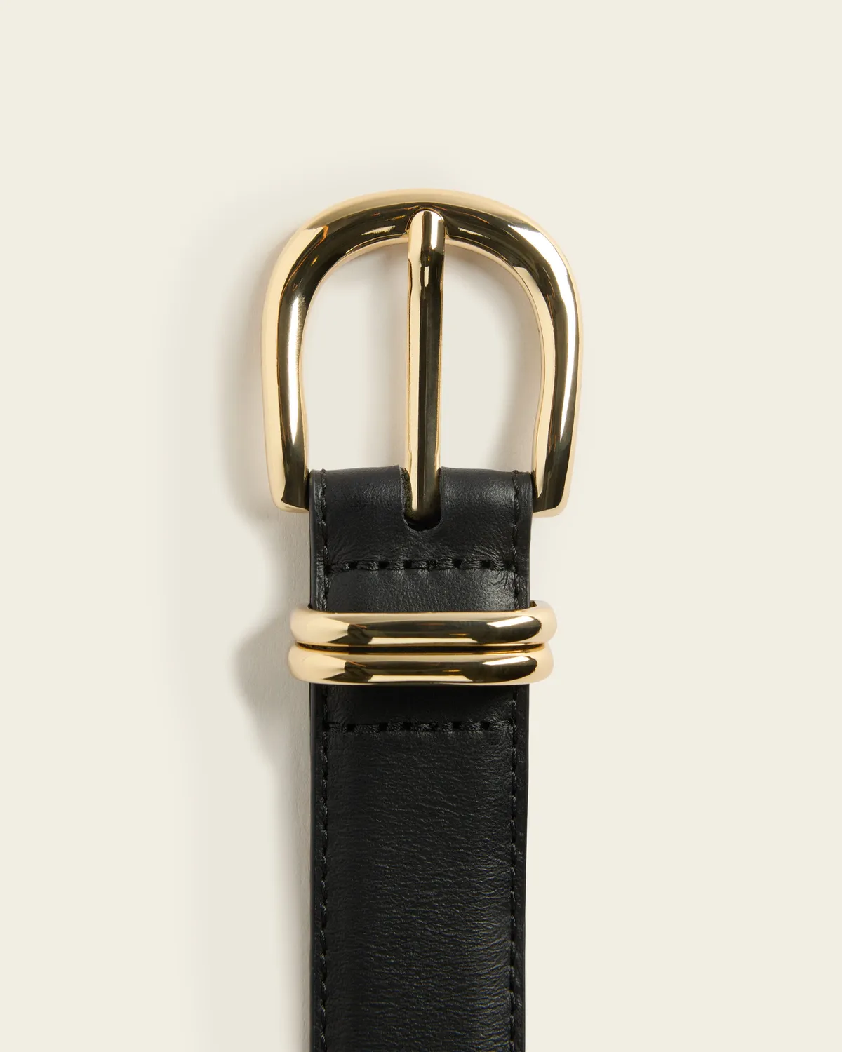 Flattered Beatrice Belt Leather Black riem zwart leer