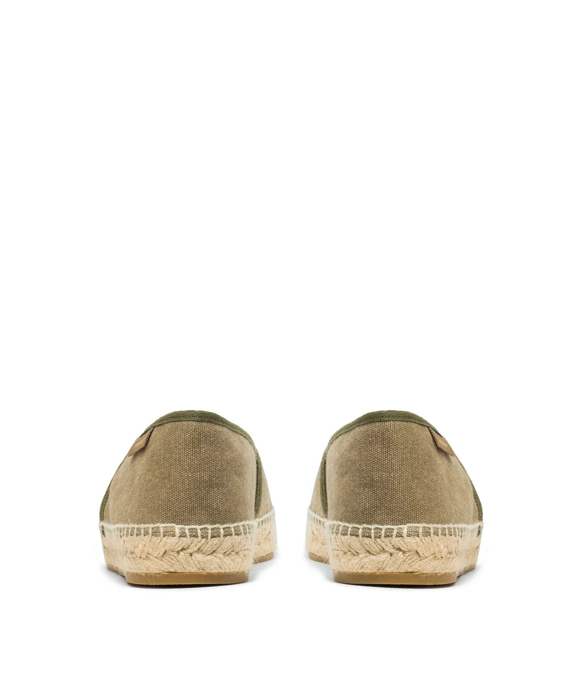 Finsbury Indiana leren espadrilles olijfgroen