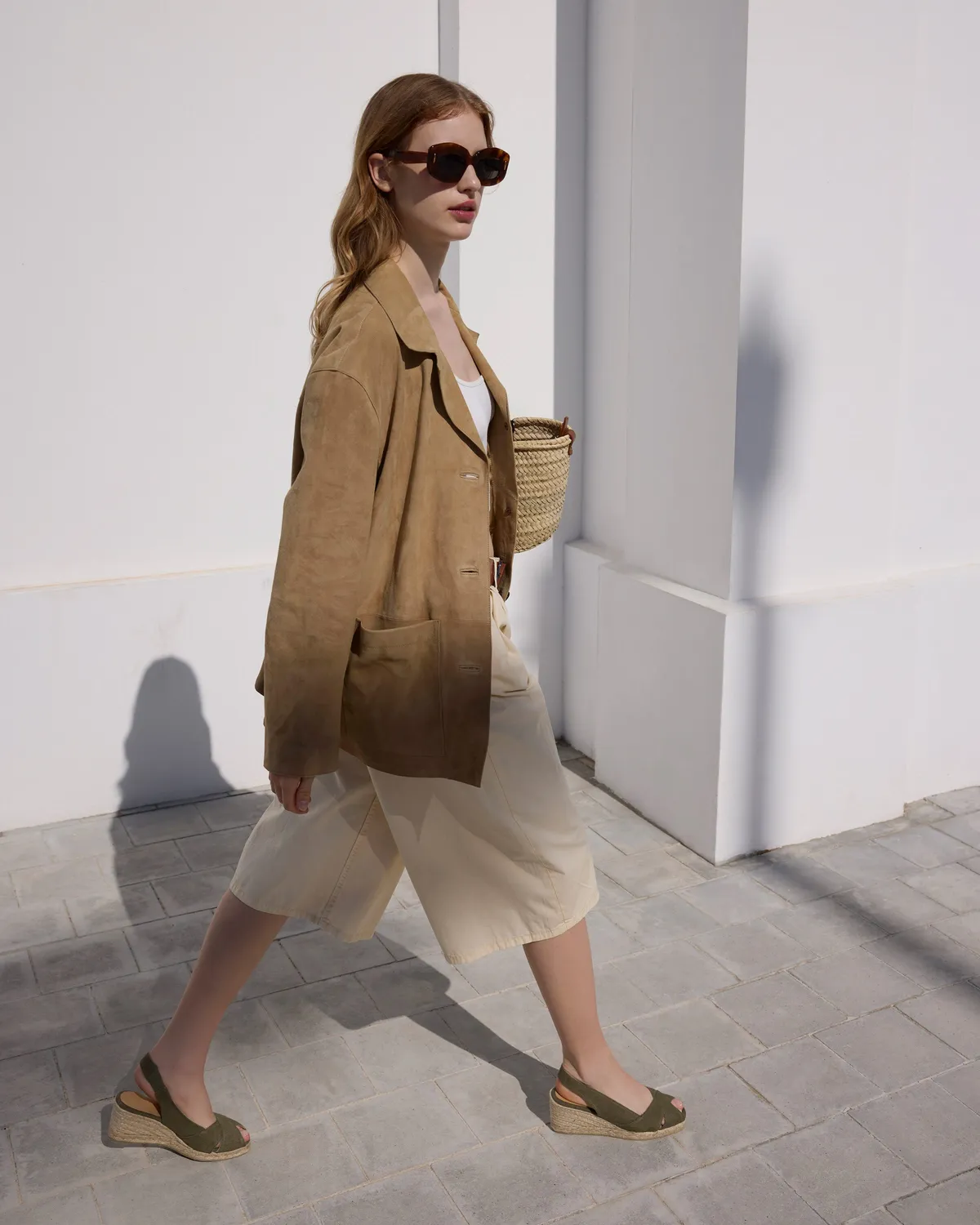 Castaner Diana 6/002 espadrilles olijf canvas peep-toe