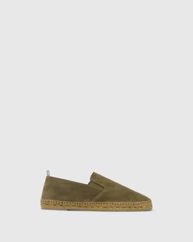 Castaner Joel T/186 espadrilles bosgroen – suède instapper