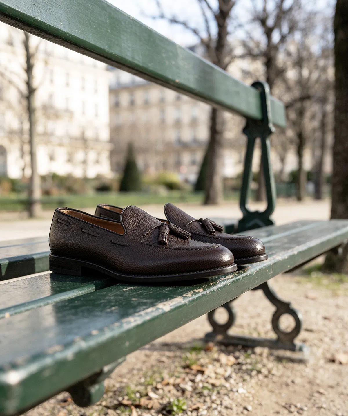 Finsbury Olden loafer bruin generfd leer