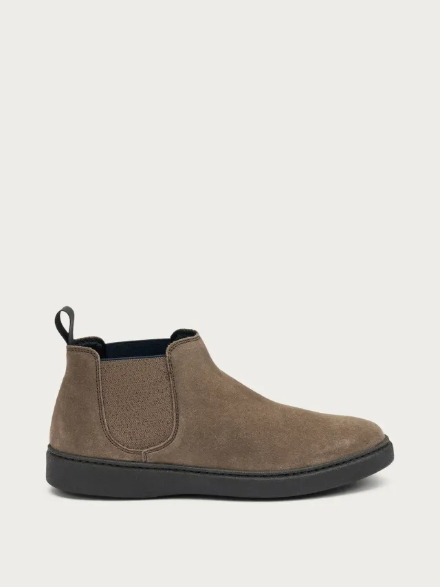 Frau Verona grijze suède chelsea boots heren