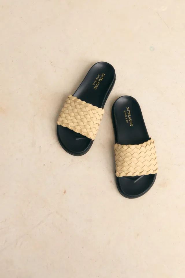 Jutelaune Hilma sandalen nappa zand