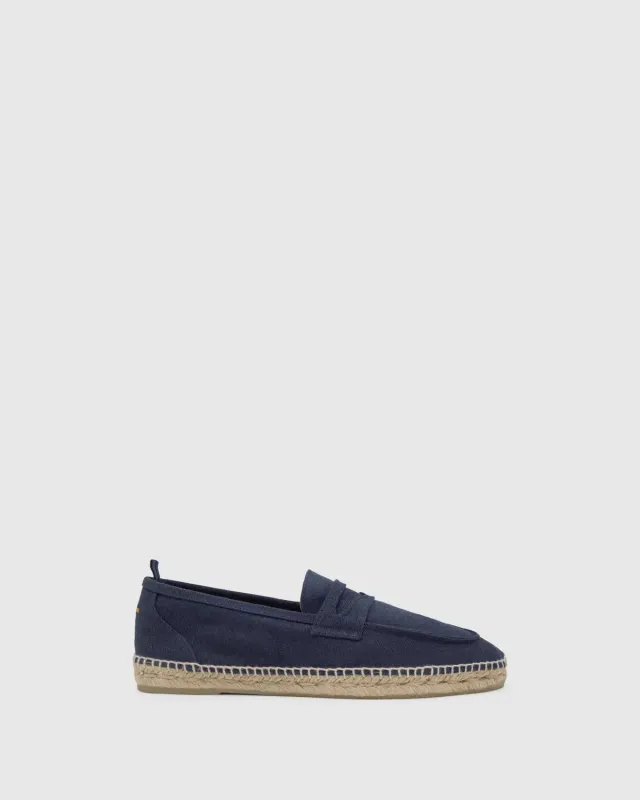 Castaner Nacho 002 espadrilles blauw oxford canvas
