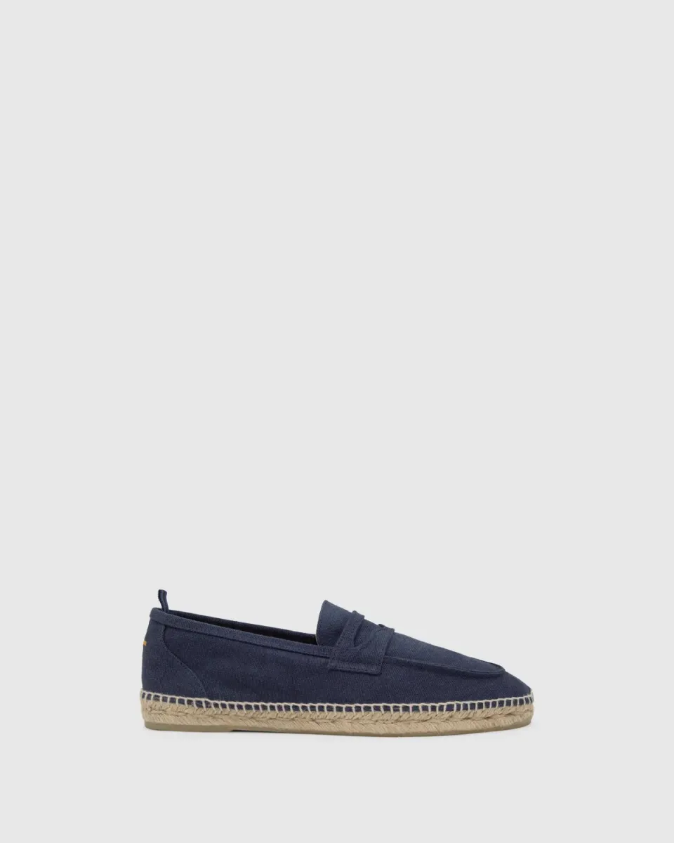 Castaner Nacho 002 espadrilles blauw oxford canvas