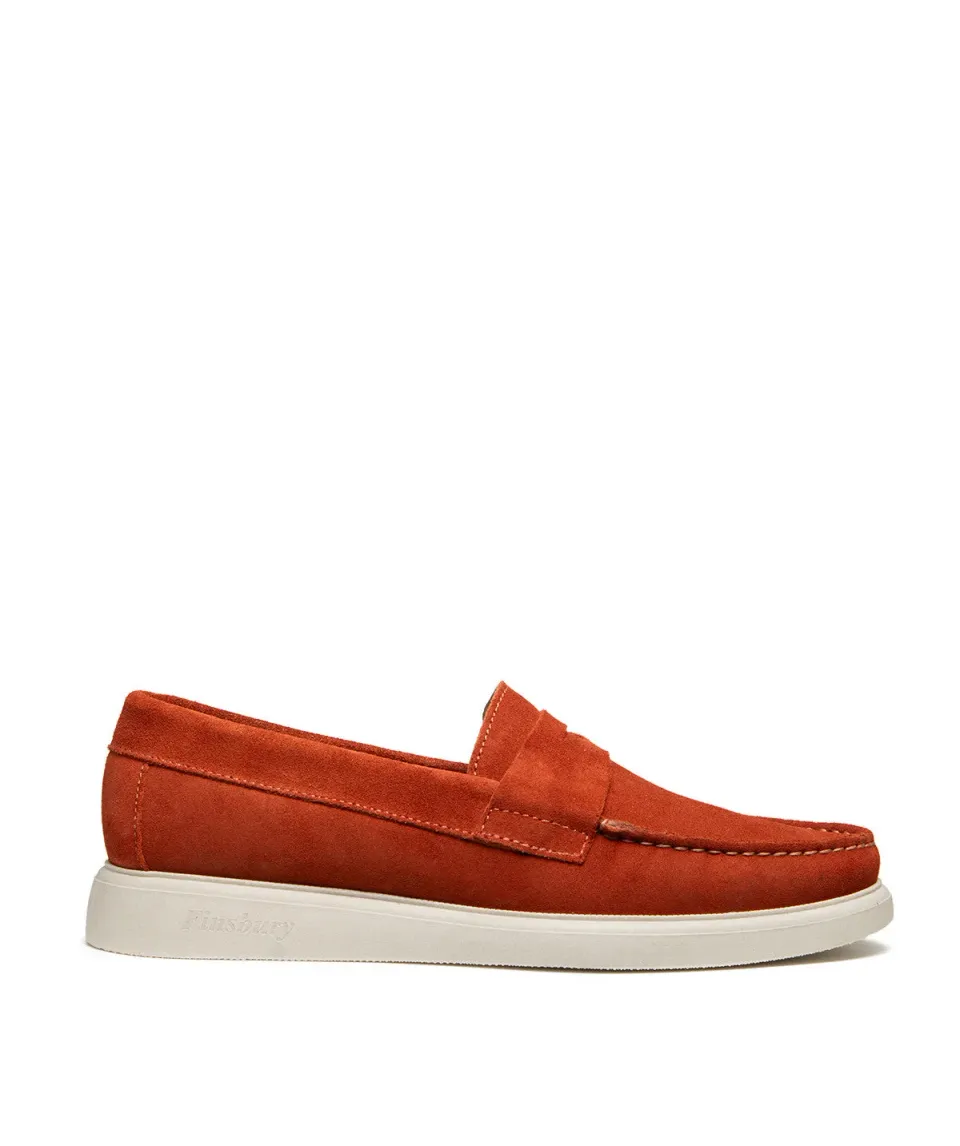 Finsbury Acapulco loafer baksteen kalfssuede