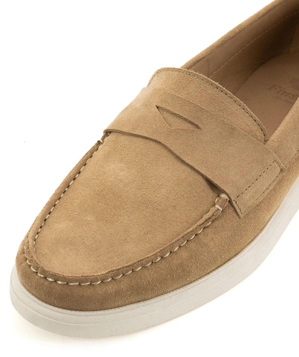 Finsbury Acapulco loafer kalfssuède beige