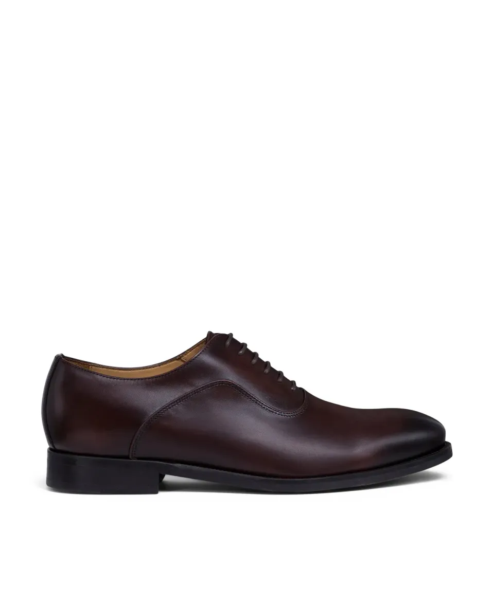 Finsbury Andreas oxfordschoenen bruin leer rubberen zool