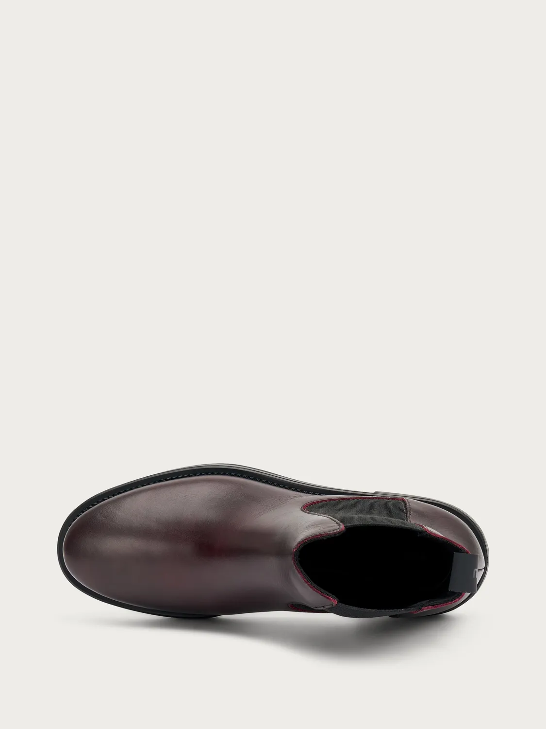 Frau Verona Beatle boots bordeaux leer minimal